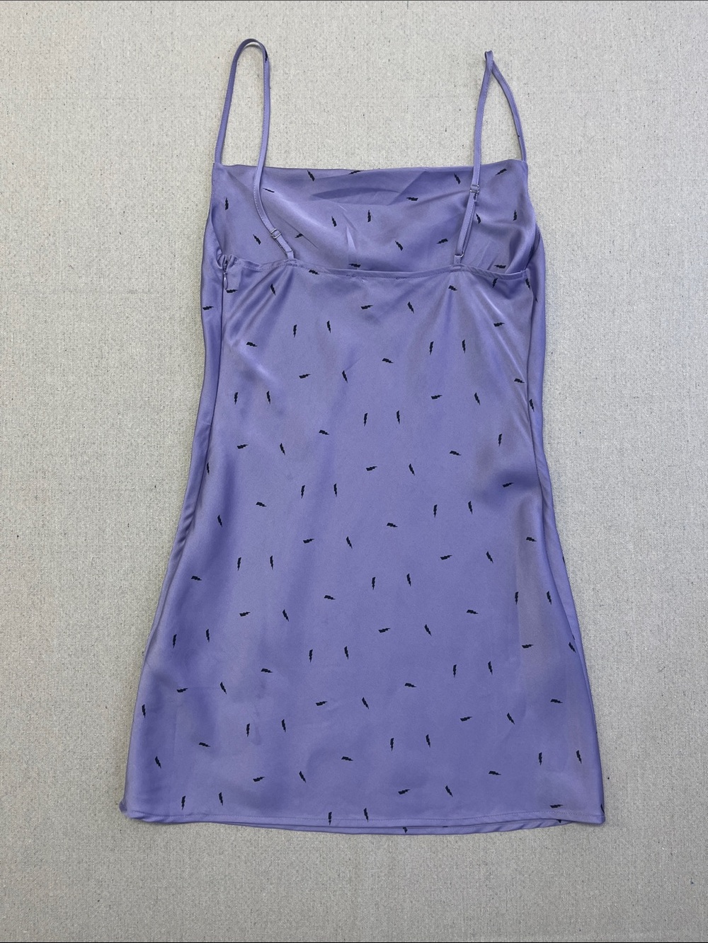 Forever 21 Lavender Satin Slip Dress Small Cowl Neck Mini Party Dress - Picture 8 of 14